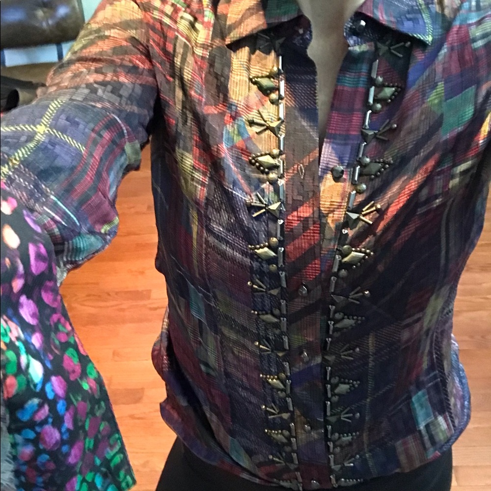 Robert Graham Silk Blouse
